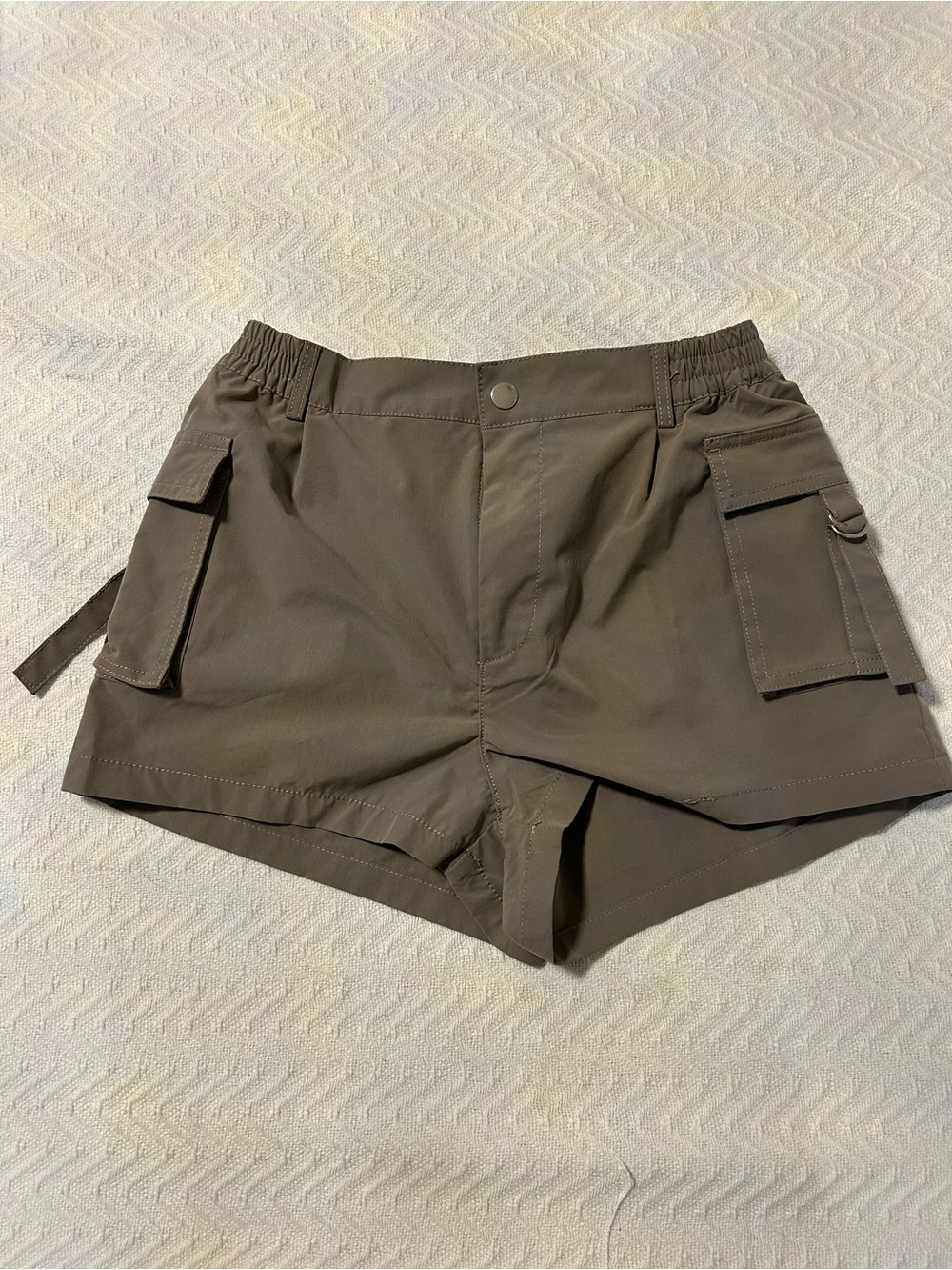 Women's Olive Utility Cargo Shorts